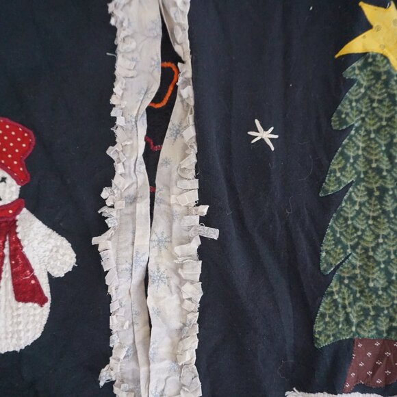 Vintage Fruit of the Loom Christmas Snowman Sweatshirt 2XL Holiday Festive - Picture 6 of 9